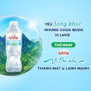 Nước khoáng LaVie 500ml Vị Dịu Nhẹ