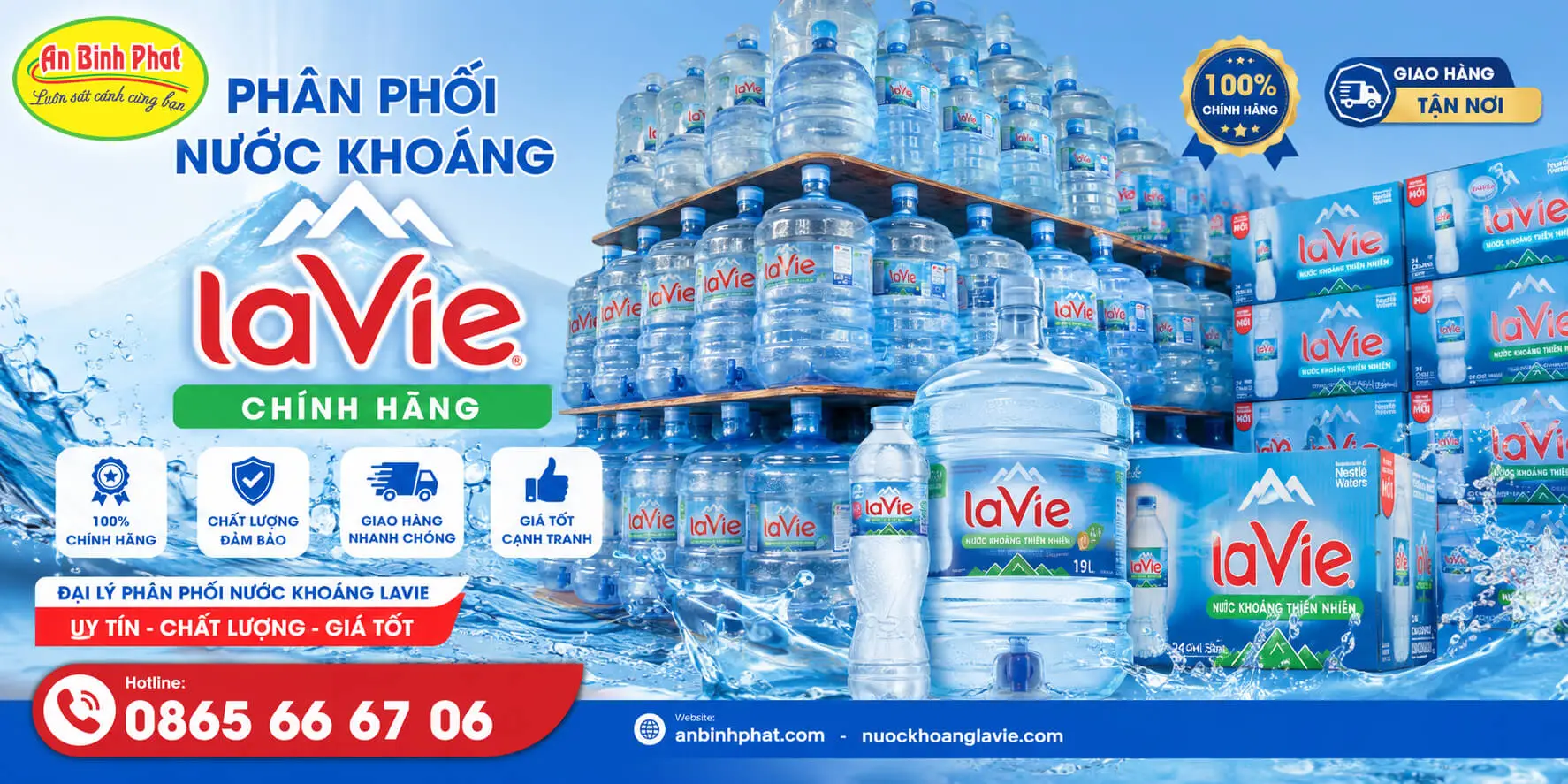 An Bình Phát: Nhà phân phối nước LaVie chính hãng tại TPHCM