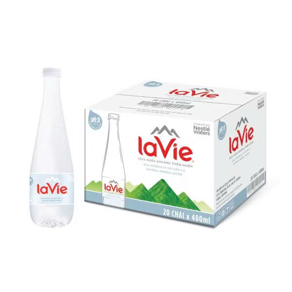 Nước khoáng thiên nhiên La Vie Premium 400ml