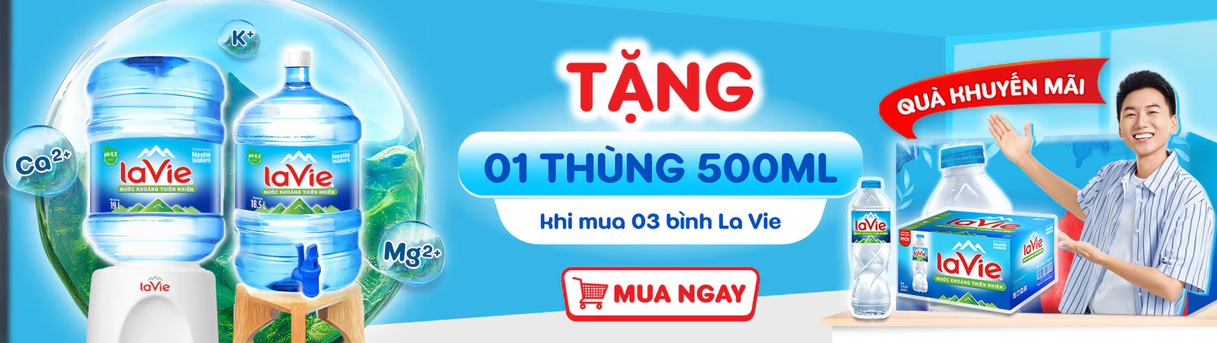 Khuyến mãi nước bình LaVie