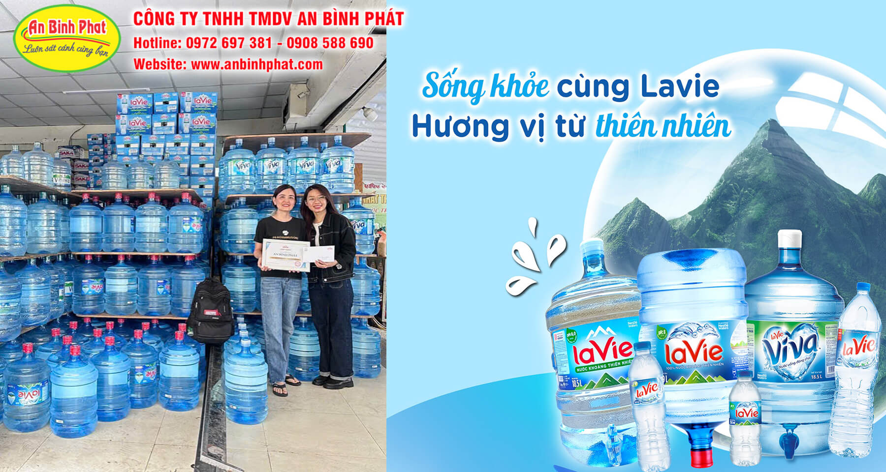 An Bình Phát - Nhà phân phối nước khoáng LaVie chính hãng sỉ và lẻ giá rẻ ở quận 7 TPHCM